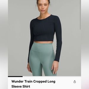 Winder Train Cropped Long Sleeve - Size 6